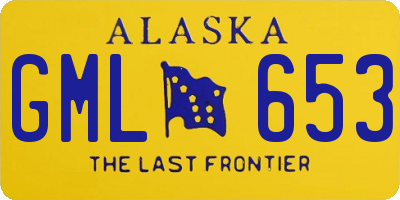 AK license plate GML653