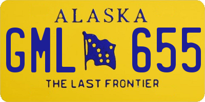 AK license plate GML655