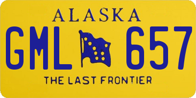 AK license plate GML657