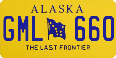 AK license plate GML660