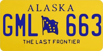 AK license plate GML663