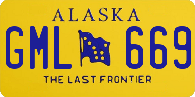 AK license plate GML669