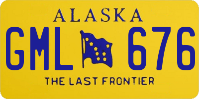 AK license plate GML676