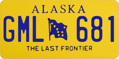 AK license plate GML681