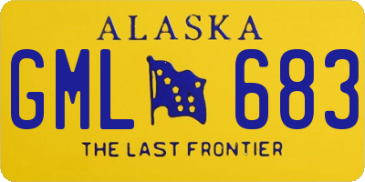 AK license plate GML683