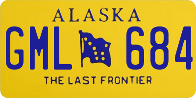 AK license plate GML684