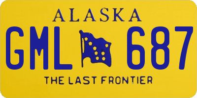 AK license plate GML687