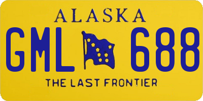 AK license plate GML688