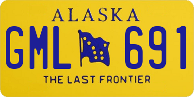 AK license plate GML691