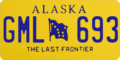 AK license plate GML693