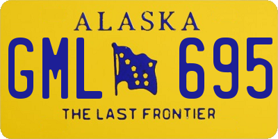 AK license plate GML695