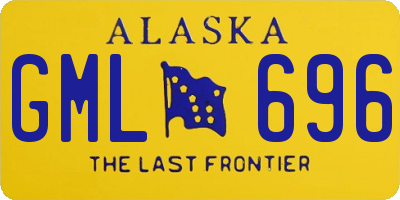 AK license plate GML696