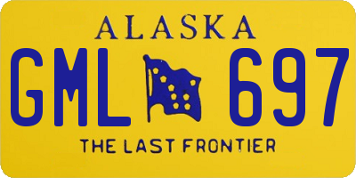 AK license plate GML697