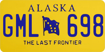 AK license plate GML698