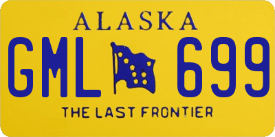 AK license plate GML699