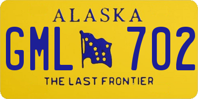 AK license plate GML702