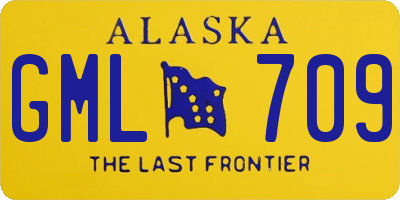 AK license plate GML709