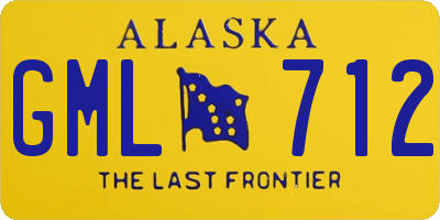 AK license plate GML712