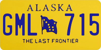 AK license plate GML715