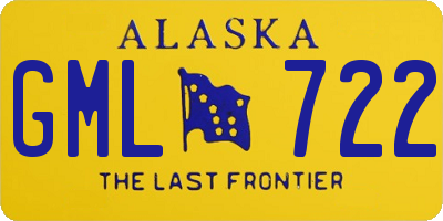 AK license plate GML722