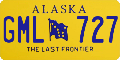 AK license plate GML727