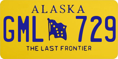 AK license plate GML729