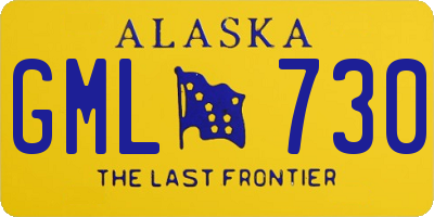 AK license plate GML730