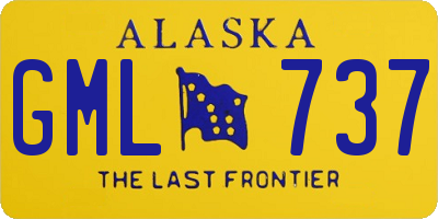 AK license plate GML737