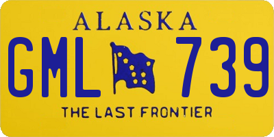 AK license plate GML739