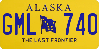 AK license plate GML740