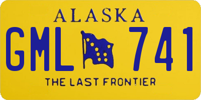 AK license plate GML741