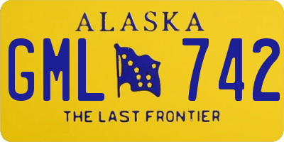 AK license plate GML742