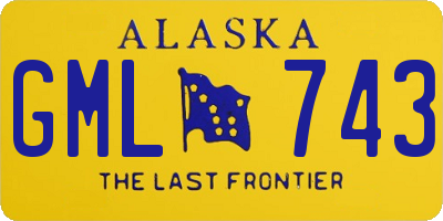 AK license plate GML743