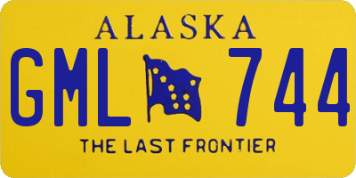 AK license plate GML744
