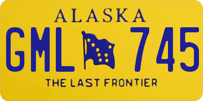 AK license plate GML745