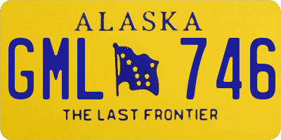 AK license plate GML746