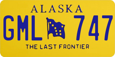 AK license plate GML747