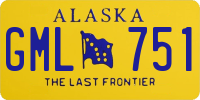 AK license plate GML751