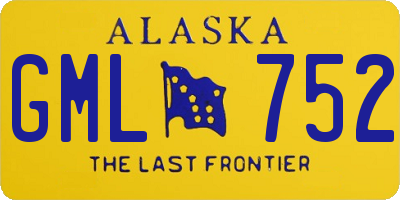 AK license plate GML752