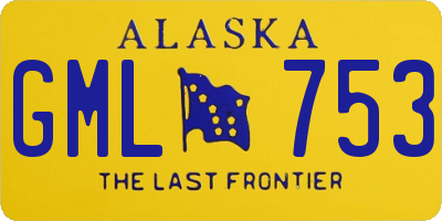 AK license plate GML753
