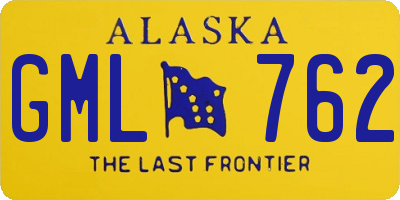 AK license plate GML762