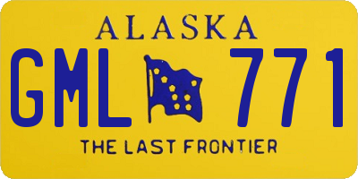 AK license plate GML771