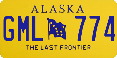 AK license plate GML774