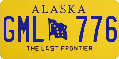 AK license plate GML776