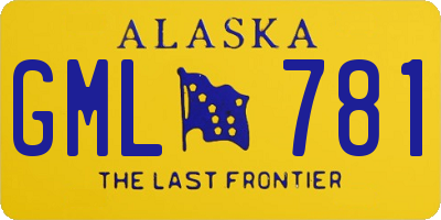 AK license plate GML781