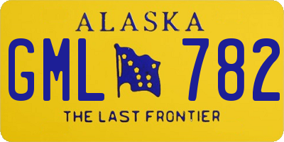 AK license plate GML782