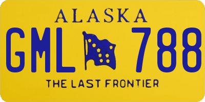 AK license plate GML788