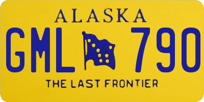 AK license plate GML790