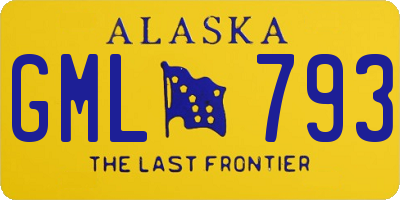 AK license plate GML793