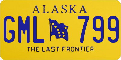 AK license plate GML799